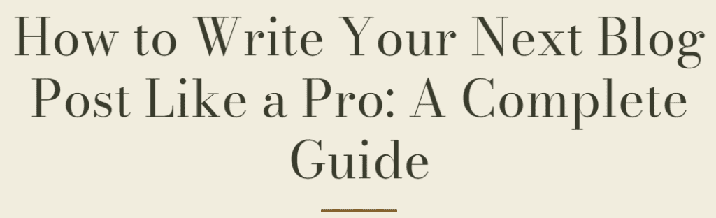 how to write headlines for your blog post.