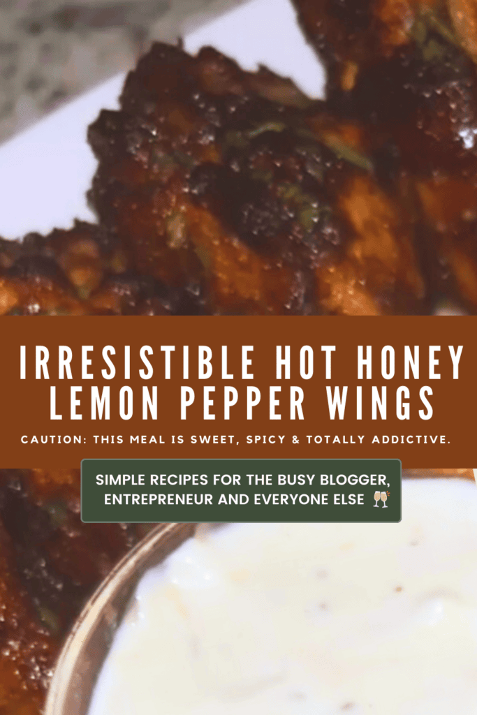 Hot Honey Lemon Pepper Chicken Wings