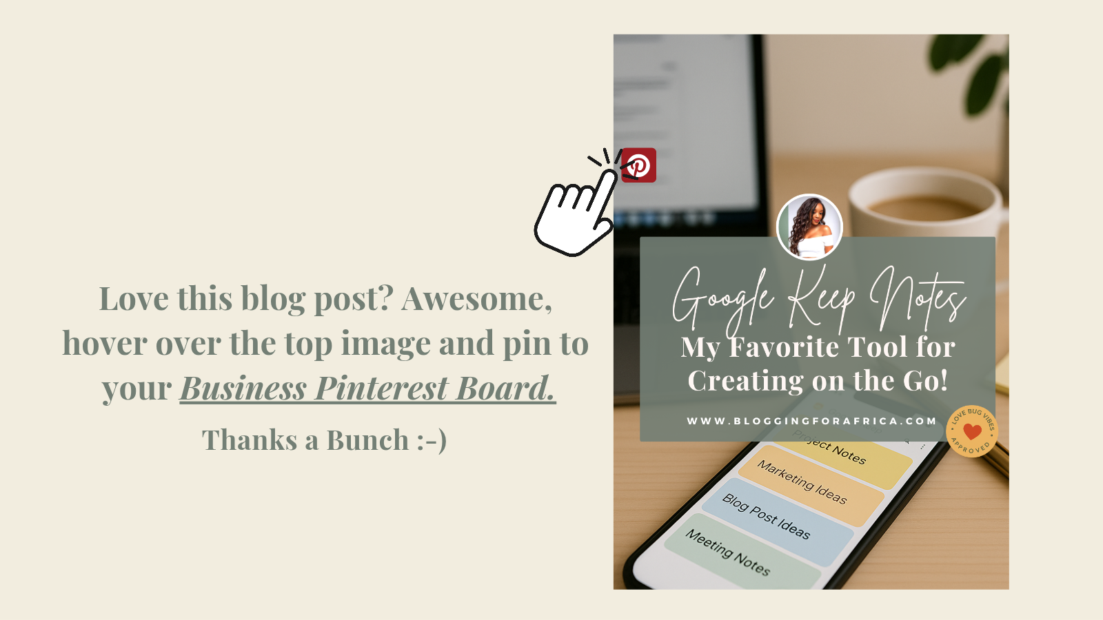 Google Notes for Blogging