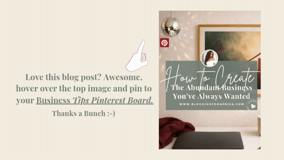 Animated Pinterest save graphic encouraging users to pin this abundant business blog post for future growth and inspiration